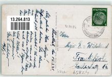 65824 W6231 Schwalbach am Taunus Gebrauchsspuren Landpost Schwalbach Gasthaus zum Hirschen- Mutter Krauss
