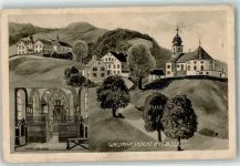 83313 W8227 Siegsdorf , Oberbay 1917 Gebrauchsspuren Wallfahrtskirche Maria Eck Inneres der Kirche