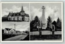 77746 W7601 Schutterwald - Kriegerdenkmal Bahnhof Gasthaus