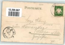 89231 W7910 Neu-Ulm 1901 Lithographie Eisenbahnbrücke Friedens-Kaserne Bahnhof Ulmer Münster
