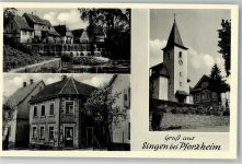75196 W7537 Singen , Kr Pforzheim Gebrauchsspuren