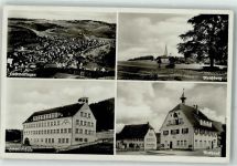 72458 W7470 Onstmettingen - Raichberg Rathaus Schillerschule WK II Fahne