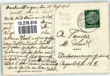 72458 W7470 Onstmettingen - Raichberg Rathaus Schillerschule WK II Fahne