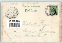 16259 O1311 Cöthen 1897 Lithographie St. Jakobs-Kirche Polytechnilum Corpsstudent Rathaus Schloß Cöthen