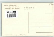 56100 Pisa Lithographie Schiefer Turm Werbung Nettuno Hotel
