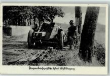 3.7 cm Pak 36 sichert Flußübergang Unser Heer Fotograf Heinz Schröter Nr. 478 Artillerie WK II 1938 Foto AK