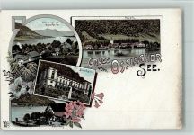 9570 Ossiach Lithographie Gruss aus - Ossiagher See, Steindorf, Ossiach, Satterndorf AK