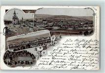 Lazne Teplice nad Becvou Bad Teplitz Lithographie Gruss aus - AK