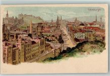 Edinburgh Lithographie Burg