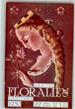 Gand Gent Floralies Gantoises sign. Bruynserade Blumentag 1950 Künstlerkarte
