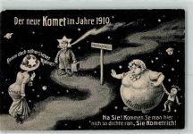 Kometrich Venus und Mutter Erde vermenschlicht AK Komet