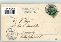 99628 O5232 Buttstädt 1901 Karte beschädigt Kaiserl. Postamt Kirche Kriegerdenkmal Lithographie