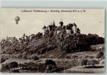 W7112 Waldenburg , Württ Burg AK Ballon
