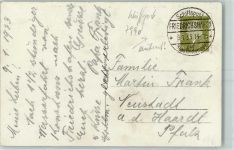 Schiffspost Friedrichshafen auf dem Bodensee 9.1.33 Bodenseeschiffspoststempel