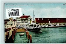 W7990 Friedrichshafen Lindau Bodensee 21.Okt, 1911 Kastenstempel Schiffsbrief Bodenseeschiffspoststempel