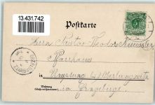 09217 O9112 Burgstädt 1899 Lithographie Kirche Markt Wettin Turm Rathaus Schule