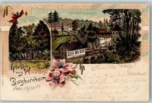 91593 W8801 Burgbernheim Lithographie Teufels Häuschen