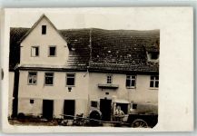 73249 W7314 Wernau Neckar Foto AK Bauernhof Bäuerin Ort handschriftlich
