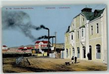Lüderitz - Hafenstraße Fabrik Hund Rauch Deutsch Südwest Afrika