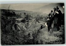 Decin Tetschen-Bodenbach 1915 - Erdrutsch am Hopfenberg bei Bodenbach