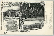 34576 W3588 Homberg , Efze Privatfoto AK Abschieds Commers 10. März 1906 Gruppenfoto Ort handschriftlich