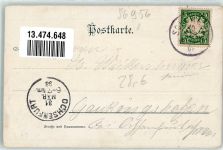86956 W8920 Schongau 1898 - Gasthaus u. Restaurant zur Eisenbahn