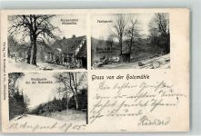 31832 W3213 Eldagsen , Deister 1905 - Gasthaus Holzmühle Teich Wald Ort lt. Stempel