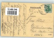 65824 W6231 Schwalbach am Taunus 1910 - Gasthaus zum Hirsch Fahrrad Schilder