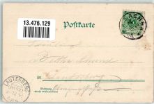 37445 W3425 Walkenried 1898 Lithographie Klosterruine Klosterkirche Kreuzgang Hotel Zum goldenen Löwen Bundeshotel für Radfahrer