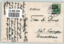 06217 O4200 Merseburg 1913 Künstlerkarte Rabe Kirche Brücke