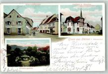 79585 W7853 Steinen , Kr Lörrach 1907 - Hirschgarten Eisenbahnstraße Gasthaus zum Hirschen