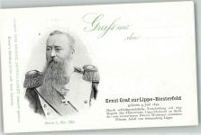 Ernst Graf zur Lippe-Biesterfeld , Serie J Nr. 322 Das Grosse Jahrhundert Adel Schaumburg-Lippe 1900