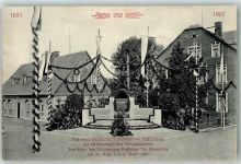 02727 O8706 Neugersdorf , Sachs 1657 - 250 jähriges Bestehen der Gemeinde das neue Büttnerborndenkmal als Gründungsstätte