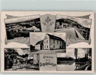 06636 O4801 Burgscheidungen - Gasthaus Beyer Neue Brücke Schloss Garten Gruss