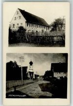 96172 W8602 Mühlhausen , Mittelfr Foto AK Wohnhaus Pfarrkirche Maria Kilian