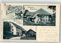 79688 W7862 Hausen im Wiesental - Gasthaus Zum Auerhahn Bauernhof Schlechtbach