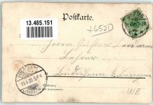 84180 W8311 Wornstorf Prägedruck Ernst Ludwigbrücke Portraitsiegel