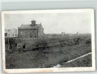 14641 O1550 Nauen , Havelland 1912 Foto AK Umgestürzter Funkturm 30. März 1912 Obere Turmhälfte