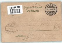 04552 O7200 Borna b Leipzig Lithographie Gasthaus zum Genfer See Krieger-Denkmal