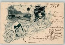 79585 W7853 Endenburg 1898 - Gasthaus zum Pflug Tracht aus der Hölle