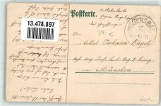 66111 W6600 Burbach 1911 Lithographie Ev. Kirche Stadtpark