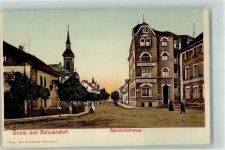 92421 W8460 Schwandorf , Bay 1919 - Bahnhofstraße Bahnhofs-Hotel Restaurant-Cafe
