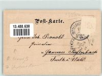 97337 W8716 Dettelbach 1899 Gebrauchsspuren Stadtpfarrkirche Rathaus Einriß Vorläufer
