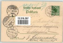 38226 W3320 Beddingen 1898 Gebrauchsspuren Gasthaus in Beddingen Gartenwirtschaft Lithographie