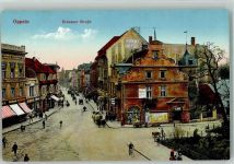 Oppeln Opole - Krakauer Straße Form Hotel Cafe Litfaßsäule