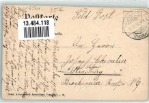 55286 W6501 Wörrstadt 1914 Prägedruck Pariser Straße Blumenzweig