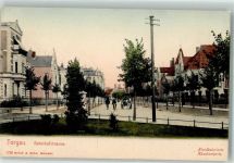 04860 O7290 Torgau - Bahnhofstraße Handkoloriert