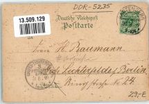 99636 O5235 Rastenberg 1899 Gebrauchsspuren Vorläufer Bad Finneck Rathaus Kurhaus Lithographie