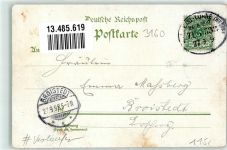 31275 W3160 Lehrte b Hannover 1898 Vorläufer Bahnpost Löhne Zug 532 27.9.98 Schule Bahnhof Hotel Frie Kirche Kriegerdenkmal Lithographie