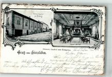 06308 O4251 Siersleben 1905 Foto AK Gasthaus zum Kronprinz Konzert- und Ballsaal